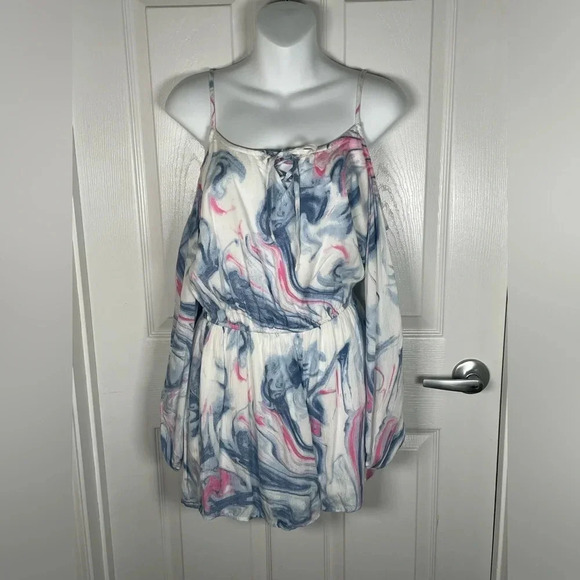 💙🩷 Hollister | Tie Dye‎ Romper New Small - Picture 6 of 14